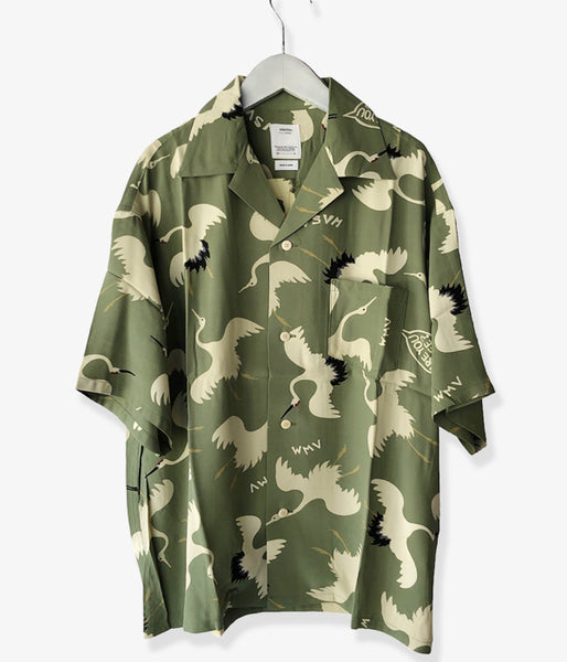 visvim/CROSBY SHIRT S/S HIKAKU (LT.GREEN)
