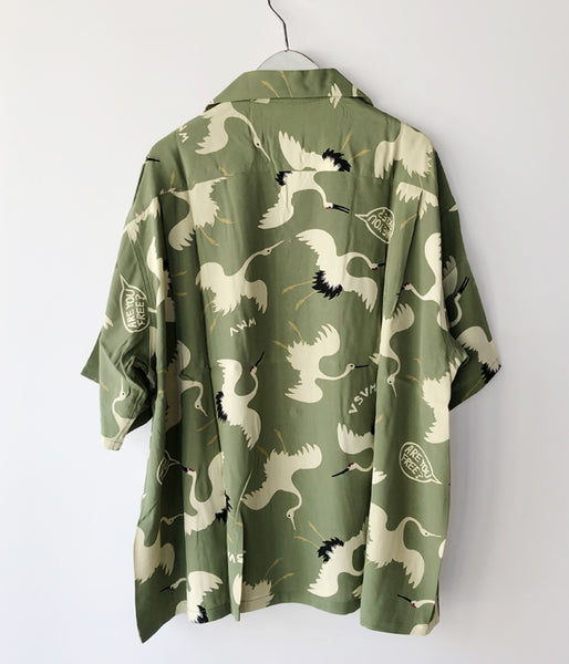 visvim/CROSBY SHIRT S/S HIKAKU (LT.GREEN)