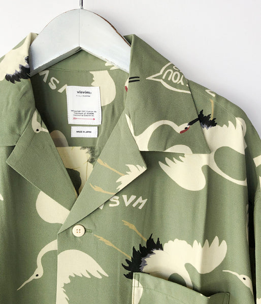 visvim/CROSBY SHIRT S/S HIKAKU (LT.GREEN)
