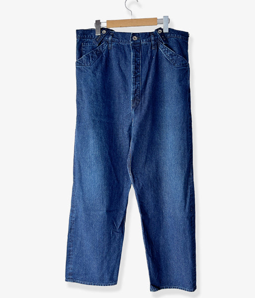 visvim/SS KAFKA BRACES PANTS DMGD (INDIGO)