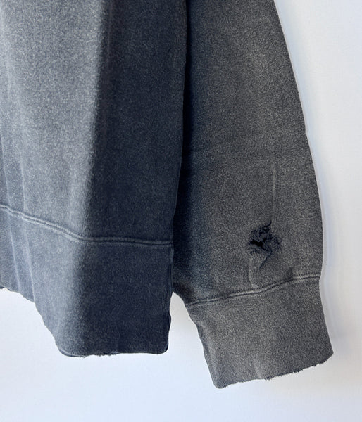 visvim/JUMBO SB SWEAT L/S CRASH (BLACK)
