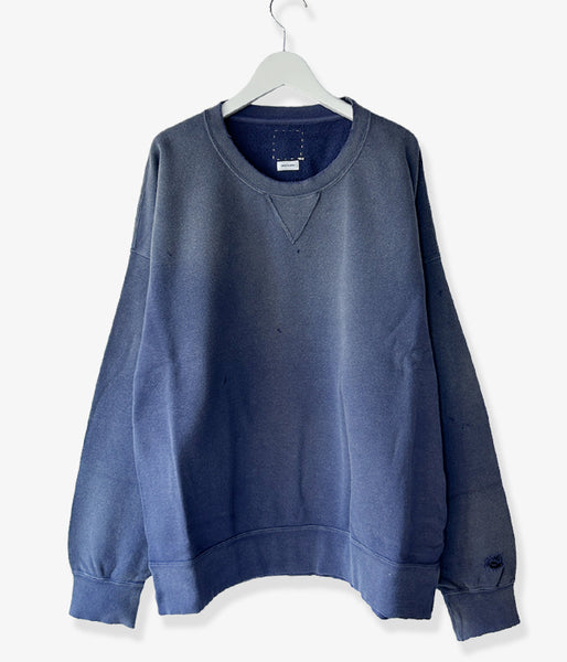 visvim/JUMBO SB SWEAT L/S CRASH (NAVY)