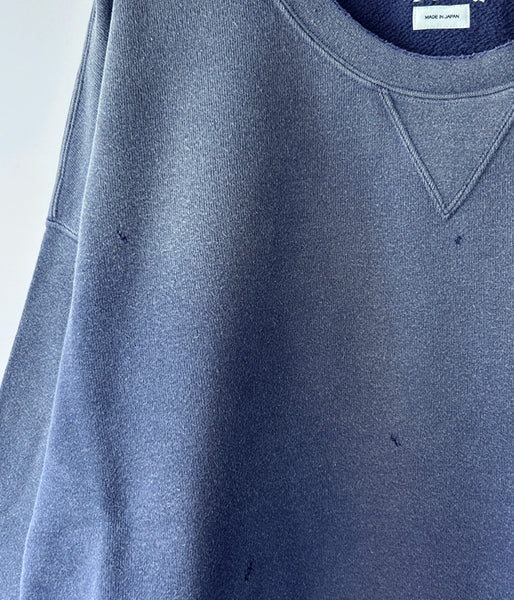 visvim/JUMBO SB SWEAT L/S CRASH (NAVY)