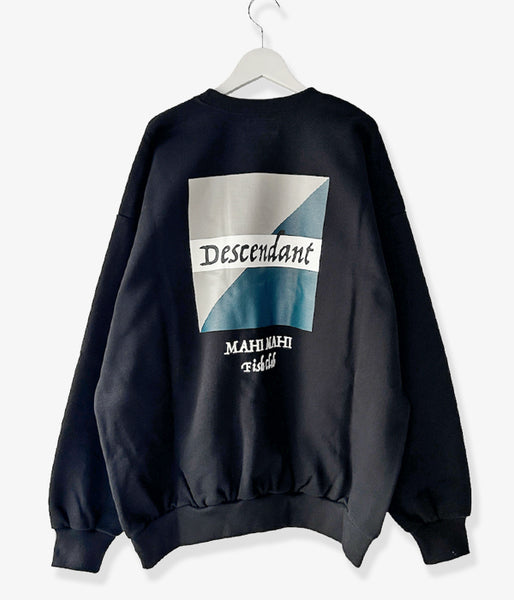 DESCENDANT/MAHIMAHI CREW NECK (BLACK)