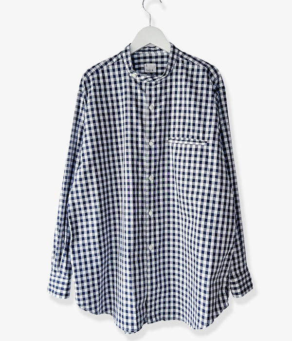 holk 25SS Stand Shirt バンドカラーシャツ holk/STAND SHIRT (WHITE)