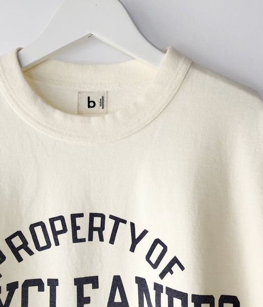 blurhms ROOTSTOCK/NOT-WASHING-TON 88/12 Print Tee WIDE (IVORY)