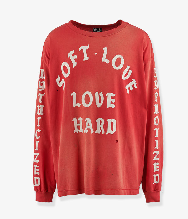 SAINT MICHAEL/LS TEE/SOFT LOVE/RED