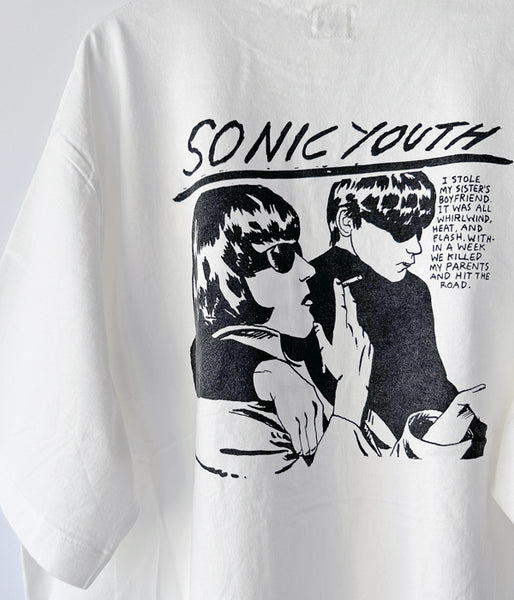 blurhms ROOTSTOCK/Goo Print Tee WIDE (WHITE)