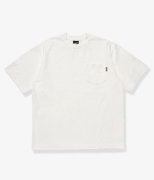LQQK Studio/S/S RUGBY WEIGHT POCKET TEE (WHITE)