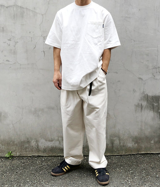 LQQK Studio/S/S RUGBY WEIGHT POCKET TEE (WHITE)