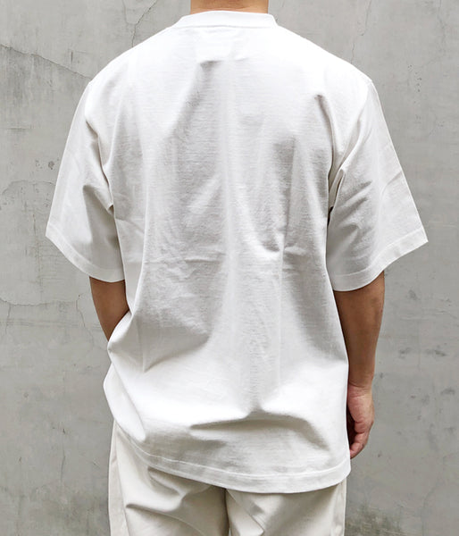 LQQK Studio/S/S RUGBY WEIGHT POCKET TEE (WHITE)