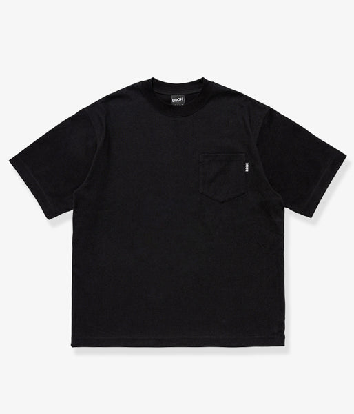LQQK Studio/S/S RUGBY WEIGHT POCKET TEE (BLACK)