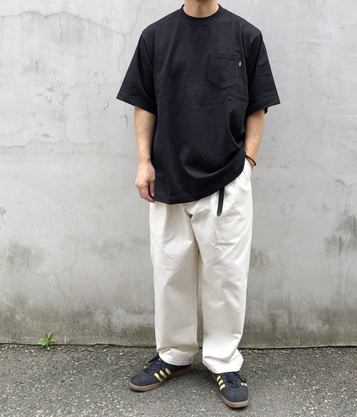 LQQK Studio/S/S RUGBY WEIGHT POCKET TEE (BLACK)