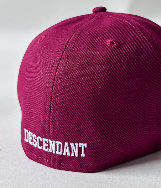 DESCENDANT/LETTERD LP 59FIFTY NEW ERA (BURGUNDY)