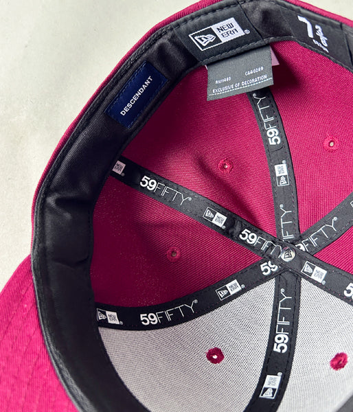 DESCENDANT/LETTERD LP 59FIFTY NEW ERA (BURGUNDY)