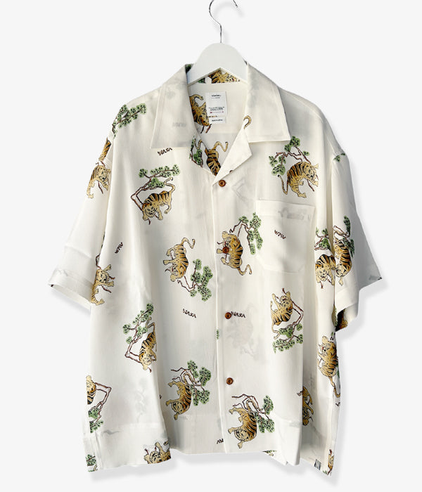トップス 24ss visvim COPA SHIRT S/S TORA (SILK) visvim/COPA SHIRT S/S TORA (SILK) (WHITE)