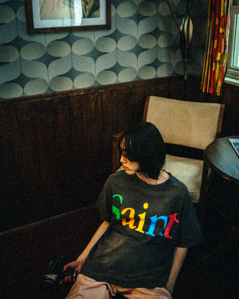 SAINT MICHAEL/SS TEE/COLOFUL SAINT/BLK