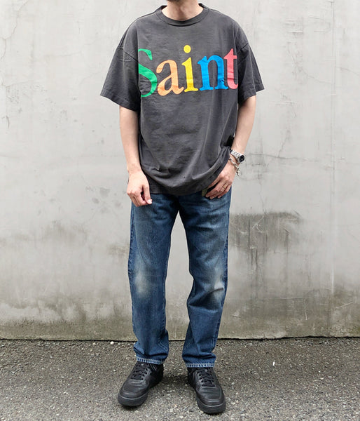SAINT MICHAEL/SS TEE/COLOFUL SAINT/BLK