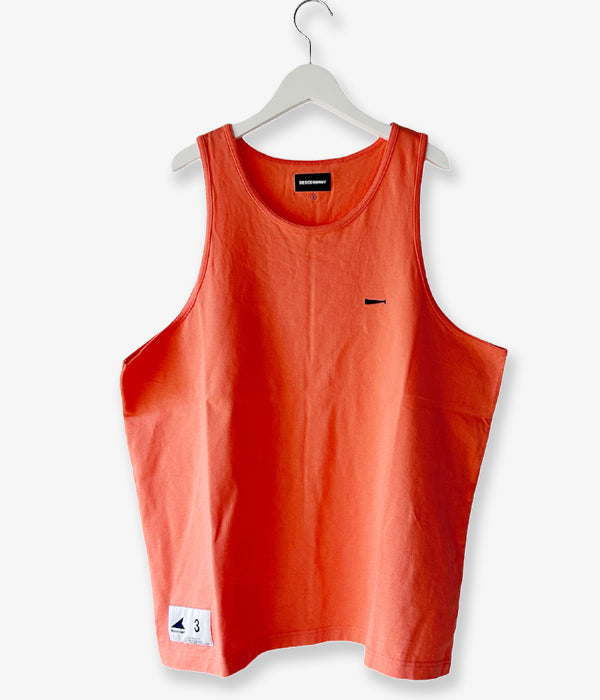 DESCENDANT/CACHALOT ORGANIC COTTON TANKTOP (ORANGE)