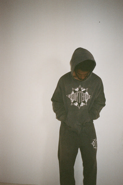SAINT MICHAEL/DT_HOODIE/ST TEARS/BLACK
