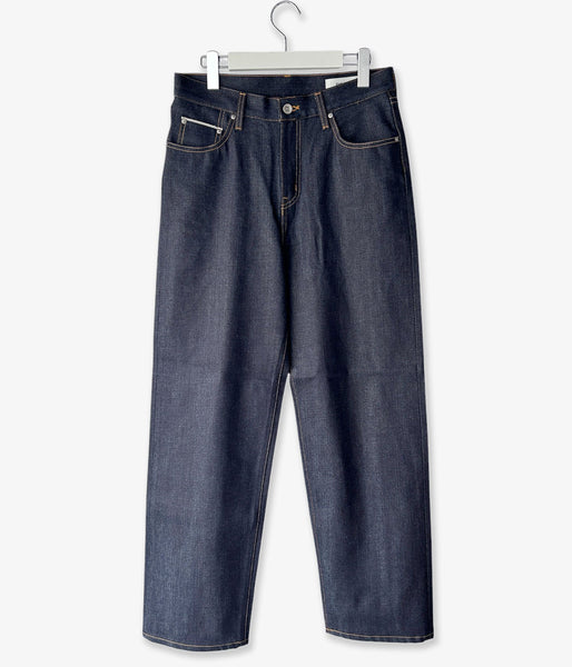 DIGAWEL/STRAIGHT DENIM PANTS (NAVY)