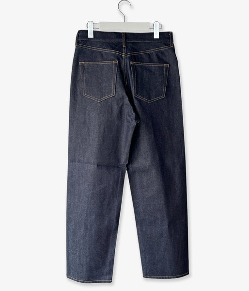 DIGAWEL/STRAIGHT DENIM PANTS (NAVY)