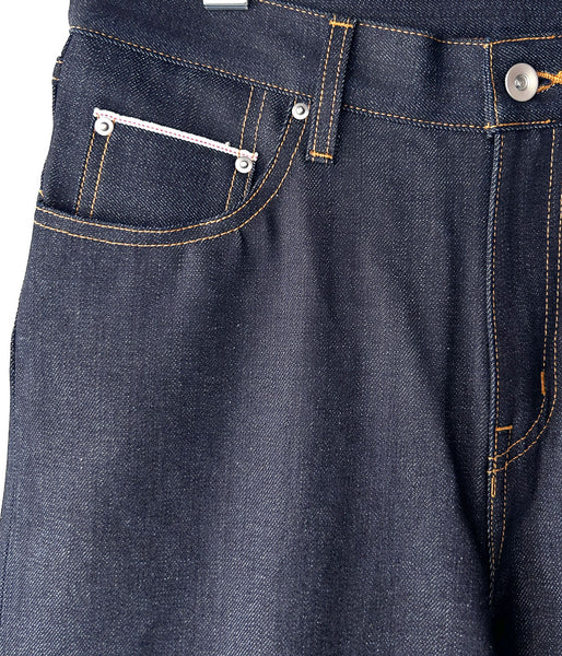 DIGAWEL/STRAIGHT DENIM PANTS (NAVY)