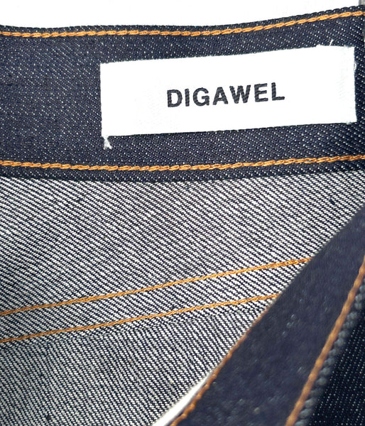 DIGAWEL/STRAIGHT DENIM PANTS (NAVY)