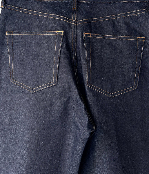 DIGAWEL/STRAIGHT DENIM PANTS (NAVY)