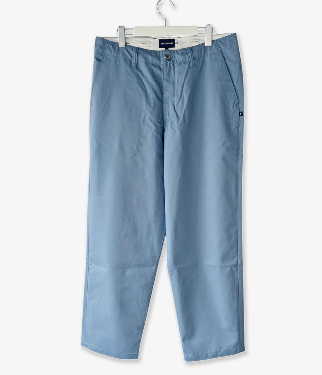 DESCENDANT/DC-6 TC TWILL TROUSERS (BLUE)