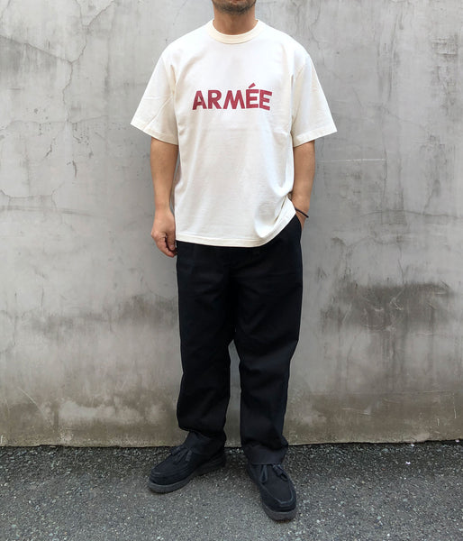 blurhms ROOTSTOCK/ARMÉE 88/12 Print Tee WIDE (IVORYxTRICOLOR)