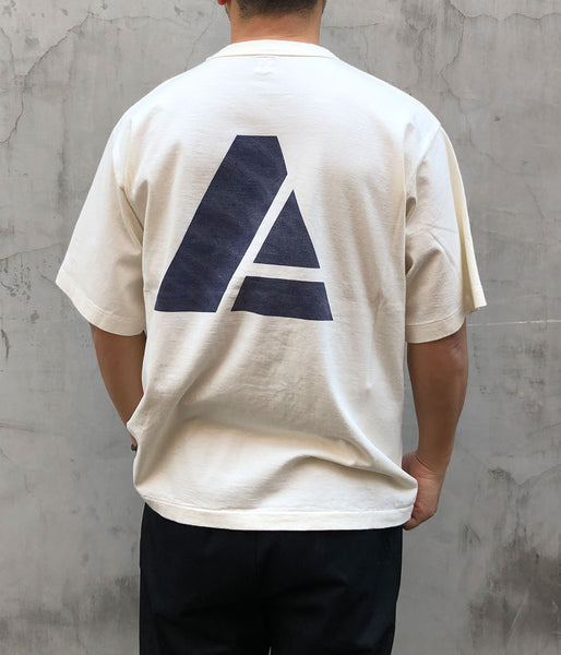 blurhms ROOTSTOCK/ARMÉE 88/12 Print Tee WIDE (IVORYxTRICOLOR)