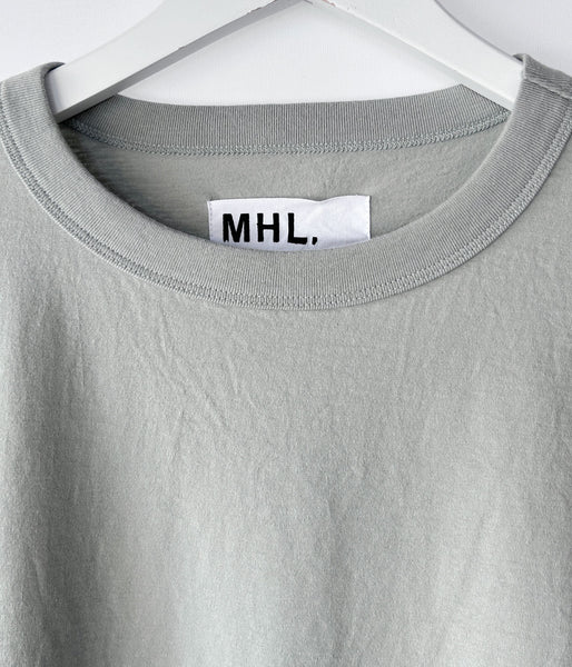 MHL./FADED PRINTED COTTON JERSEY (MID GREY)