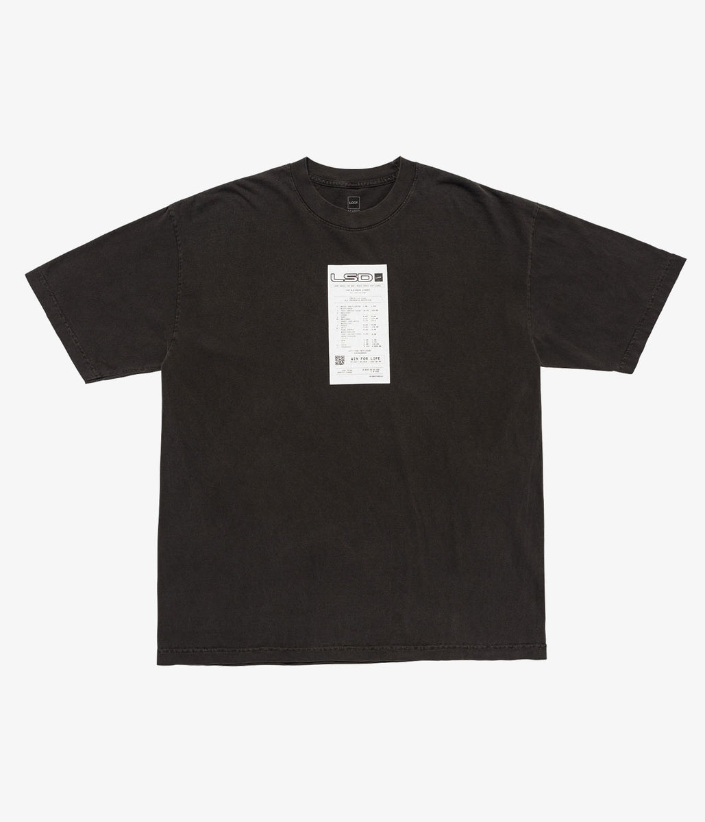 LQQK Studio/LSD TEE (WASH BLACK)