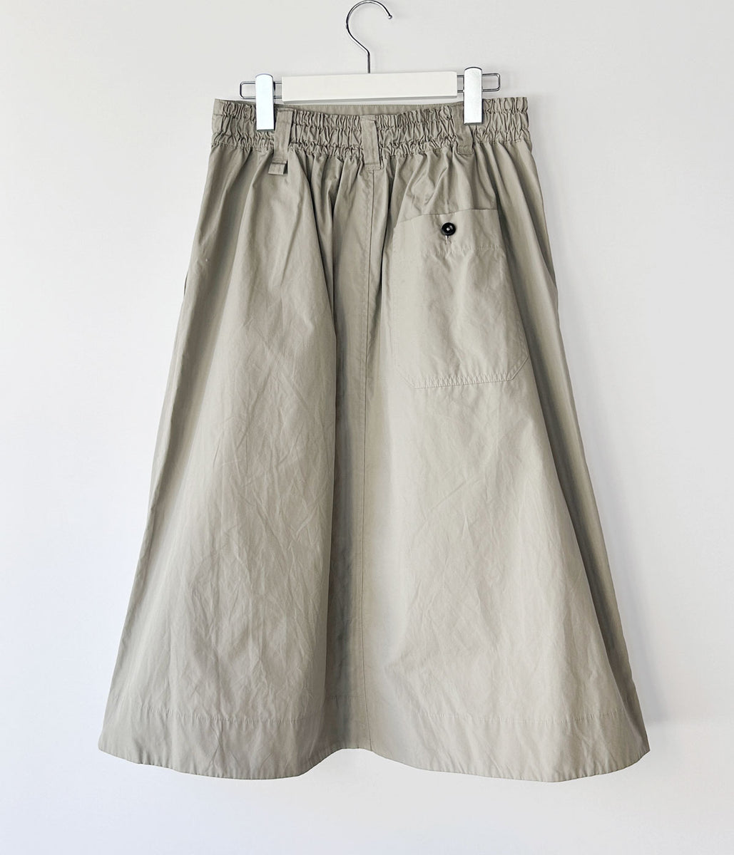 MHL./FINE COMPACT COTTON POPLIN SKIRT (TAUPE) MHL./FINE COMPACT COTTON POPLIN SKIRT (TAUPE)