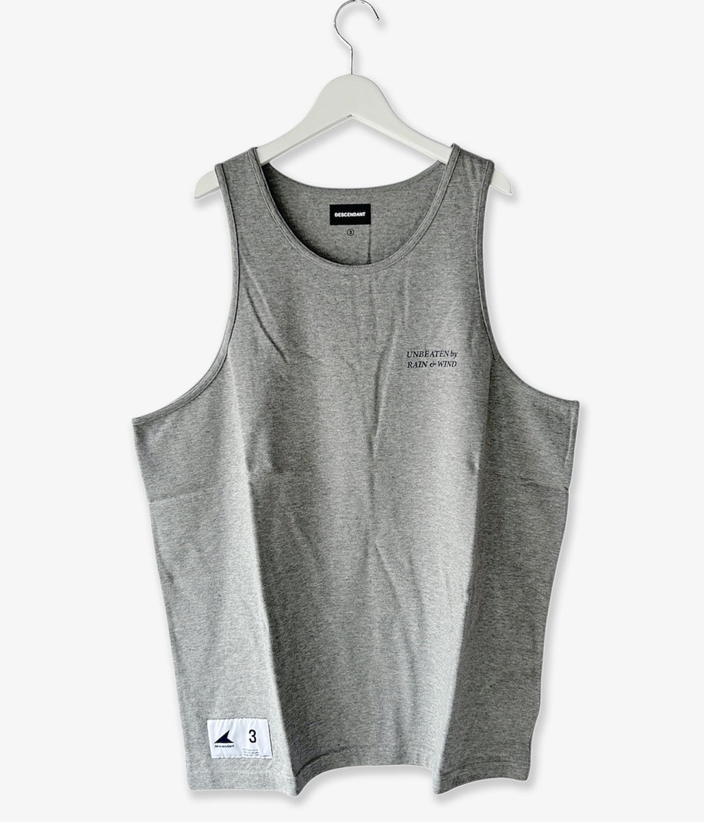 DESCENDANT/GENNAKER ORGANIC COTTON TANK TOP (GRAY)