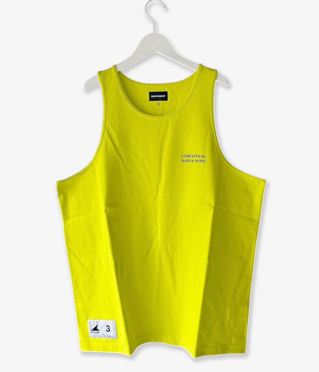 DESCENDANT/GENNAKER ORGANIC COTTON TANK TOP (YELLOW)