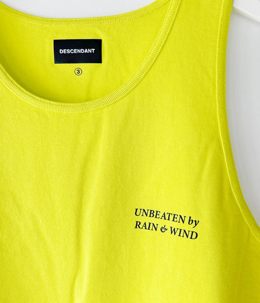 DESCENDANT/GENNAKER ORGANIC COTTON TANK TOP (YELLOW)