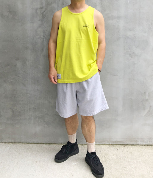 DESCENDANT/GENNAKER ORGANIC COTTON TANK TOP (YELLOW)