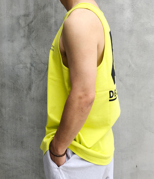 DESCENDANT/GENNAKER ORGANIC COTTON TANK TOP (YELLOW)