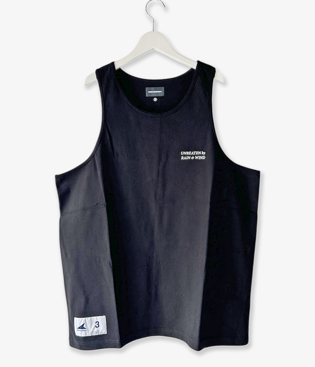 DESCENDANT/GENNAKER ORGANIC COTTON TANK TOP (BLACK)