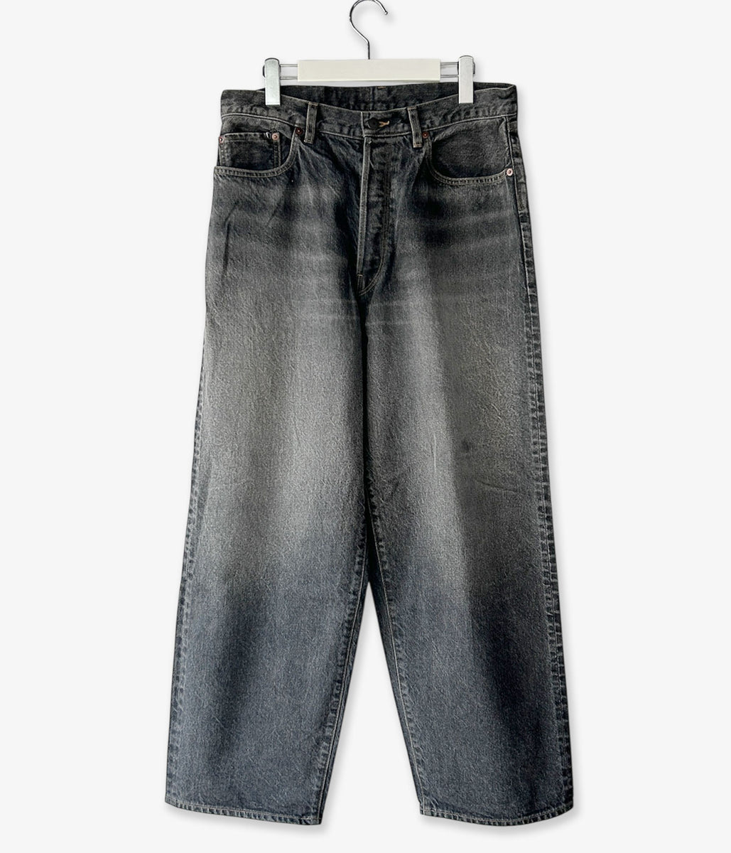 blurhms ROOTSTOCK/13.5oz DENIM PANTS WIDE (USED-SulfurBlack)