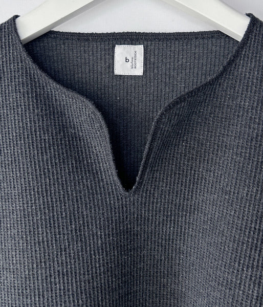 blurhms ROOTSTOCK/ROUGH&SMOOTH THERMAL OVER NECK LS (HEATHER CHARCOAL)