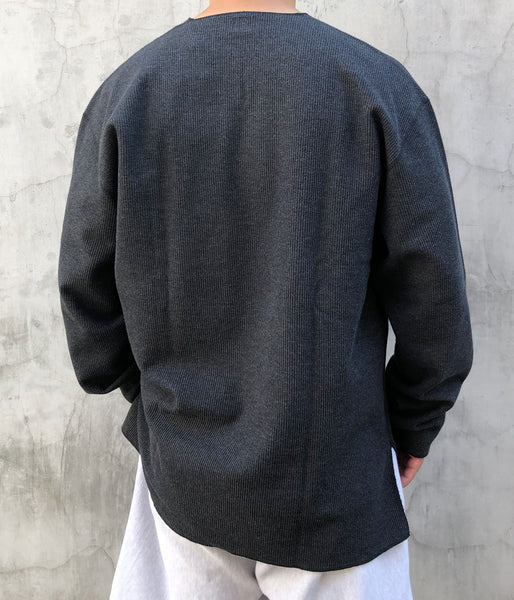 blurhms ROOTSTOCK/ROUGH&SMOOTH THERMAL OVER NECK LS (HEATHER CHARCOAL)