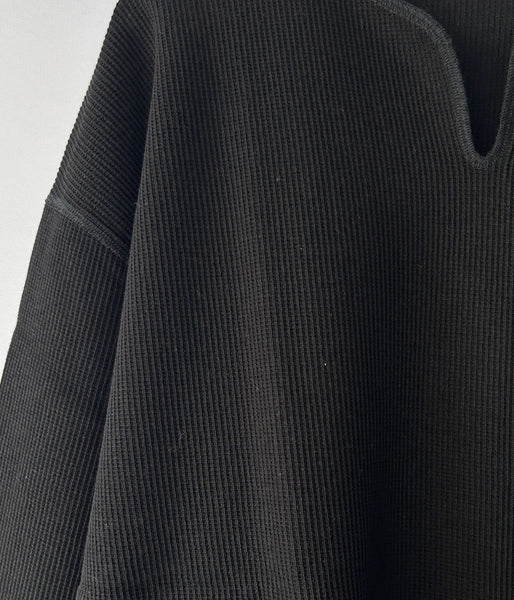 blurhms ROOTSTOCK/ROUGH&SMOOTH THERMAL OVER NECK LS (BLACK)