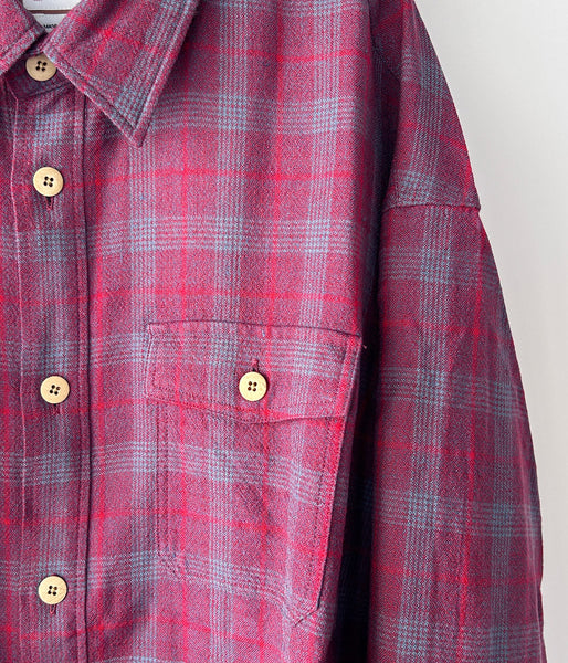 visvim/LUMBER CHECK L/S (RED)