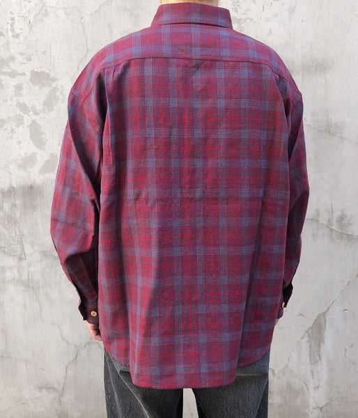 visvim/LUMBER CHECK L/S (RED)