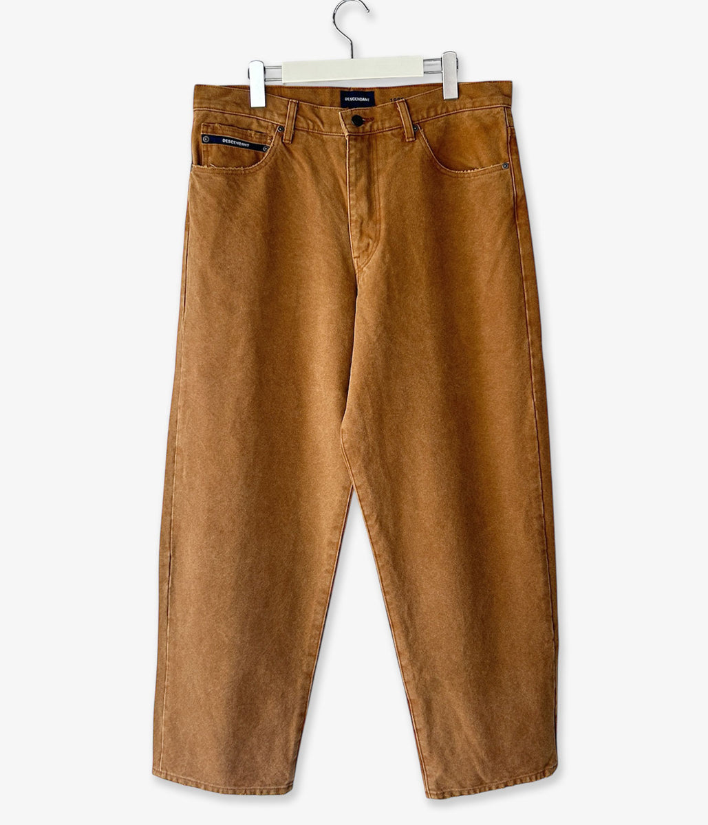 パンツ DESCENDANT / 1995 DUCK TROUSERS BUGGY 25 DESCENDANT/1995 DUCK TROUSERS BAGGY (BROWN)