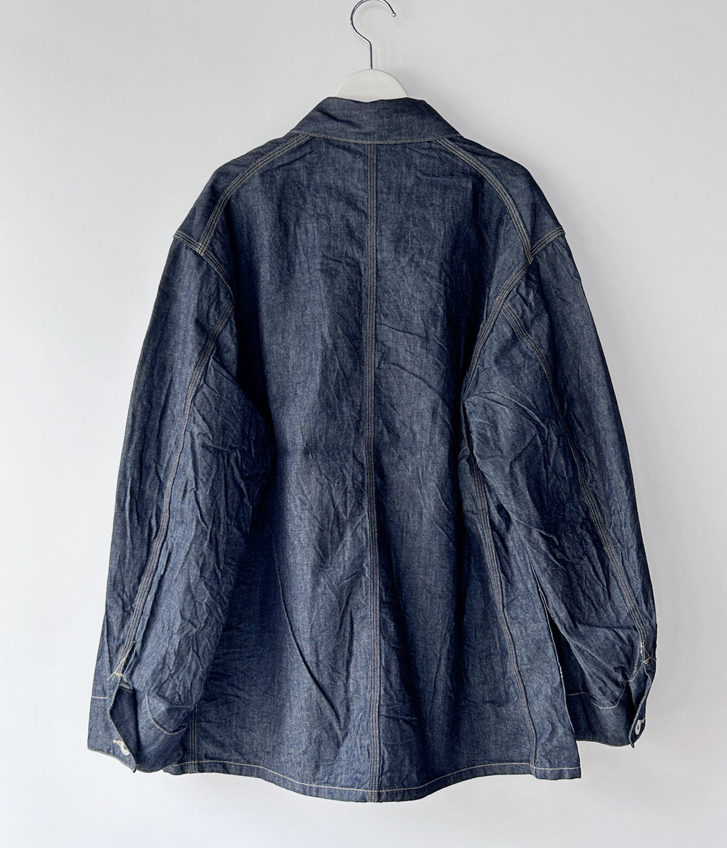 blurhms ROOTSTOCK/LIGHT OZ DENIM COVERALL (INDIGO)