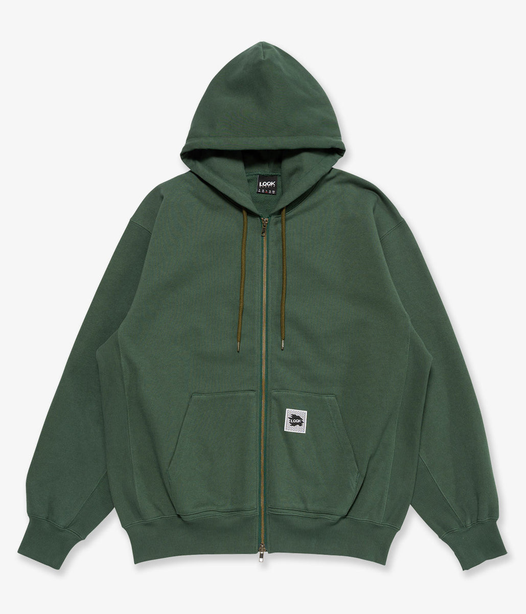 LQQK Studio/SWEAT ZIP HOODIE (GREEN)